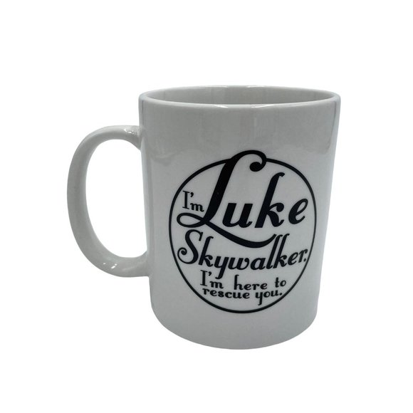 Luke Skywalker Star Wars Coffee Mug Cup 12 oz Black & White - Picture 2 of 8